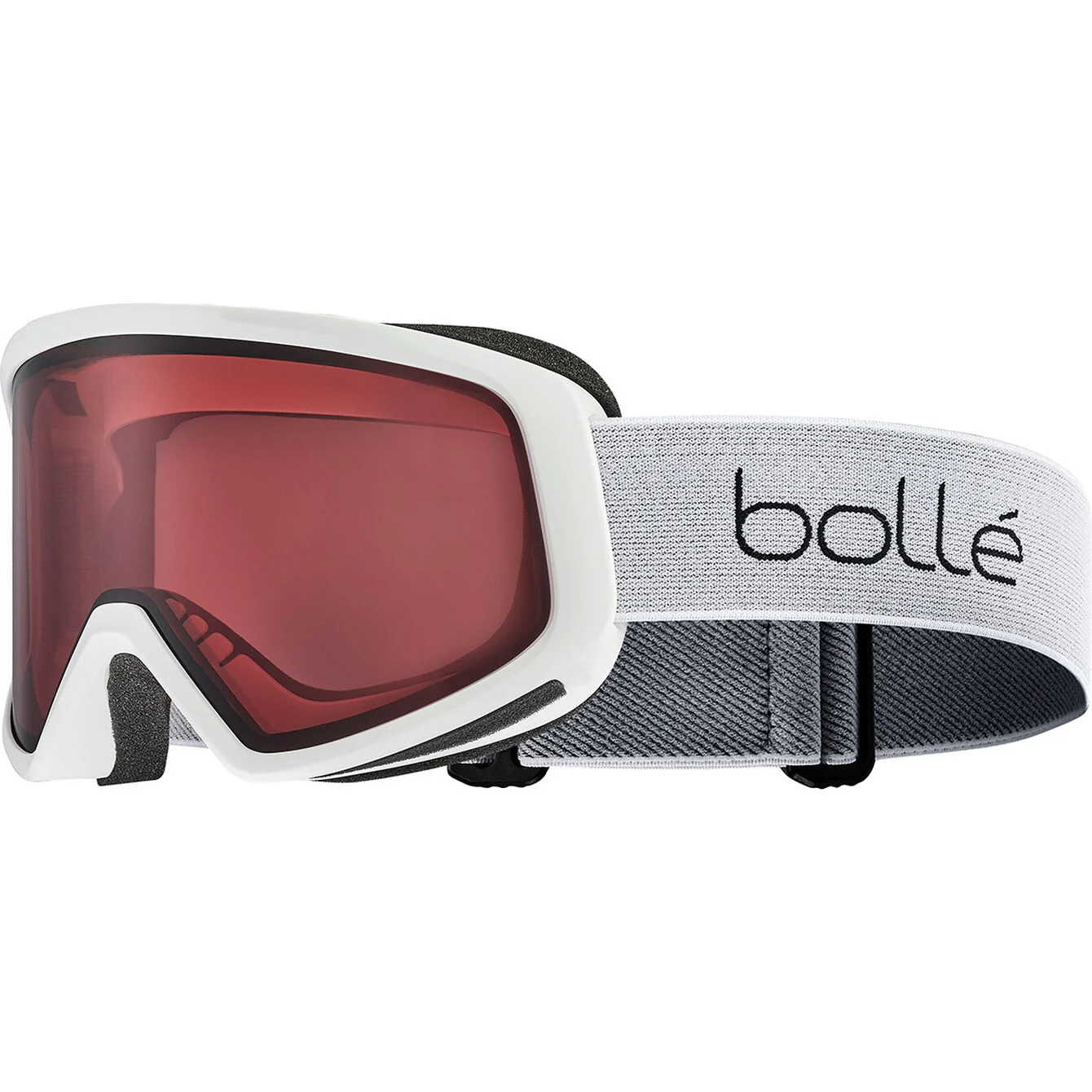 Gogle narciarskie BolléBEDROCK White Matte - Vermillon